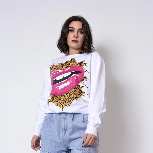 Luscious Lips’ KTBOU Exclusive Oversized Sweatshirt In White (Pre-order Sizes 3XL-5XL)