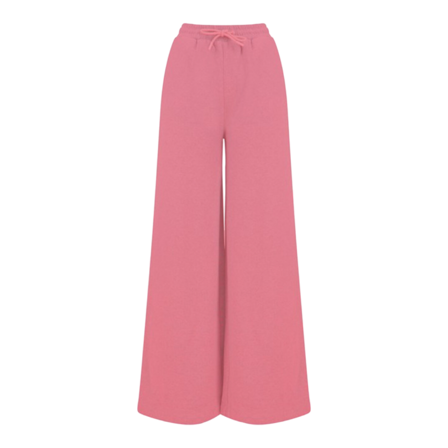 PRE-ORDER Wide Legged Elasticated Waist Joggers In Pink