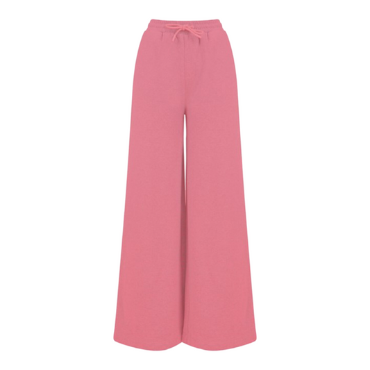 PRE-ORDER Wide Legged Elasticated Waist Joggers In Pink